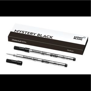 2 Montblanc Rollerball Legrand Black Refills